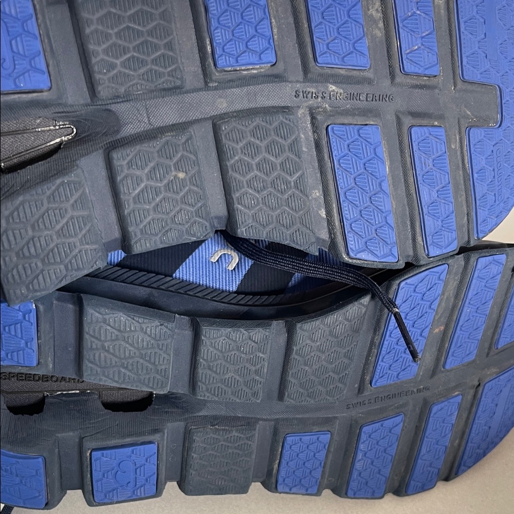 On Running Blue and Gray Athletic Shoes for big boy Tween | Teen - Picture 5 of 5